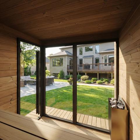 SaunaLife Model GL6 Outdoor Sauna Kit (Up to 6 Persons) Garden Luxury Series