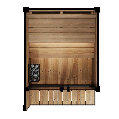SaunaLife Model GL4 Outdoor Sauna Kit (Up to 4 Persons) Garden Luxury Series