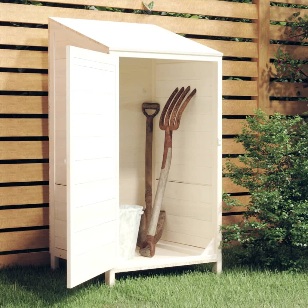 Wooden Garden Storage Shed Solid Fir Wood, Weather-Resistant
