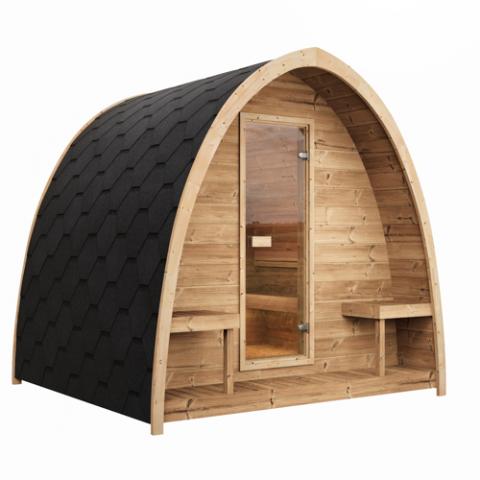 SaunaLife Model G3 Outdoor Sauna Kit (Up to 6 Persons) Garden Series