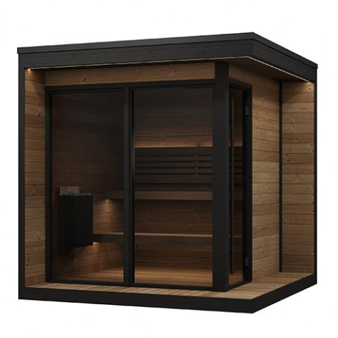 SaunaLife Model GL6 Outdoor Sauna Kit (Up to 6 Persons) Garden Luxury Series