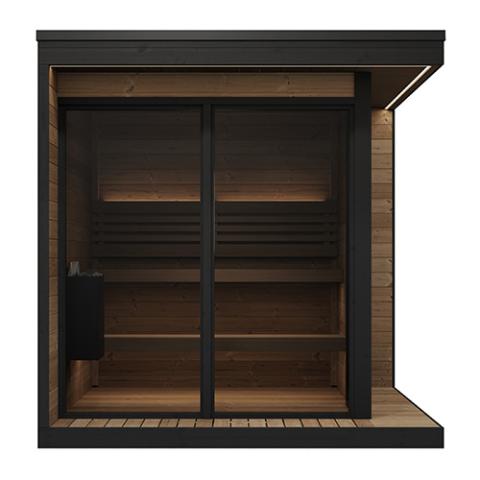 SaunaLife Model GL6 Outdoor Sauna Kit (Up to 6 Persons) Garden Luxury Series