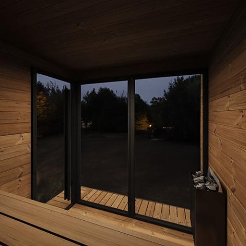 SaunaLife Model GL6 Outdoor Sauna Kit (Up to 6 Persons) Garden Luxury Series