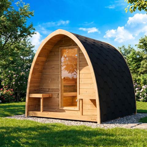 SaunaLife Model G3 Outdoor Sauna Kit (Up to 6 Persons) Garden Series